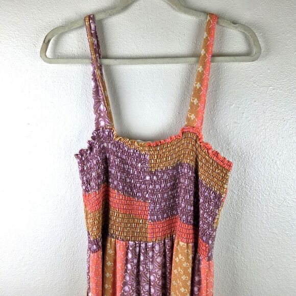 Women's Boho Boutique Patwork Pasel Wide Leg Colorful Patterned Maxi Romper - Picture 7 of 13